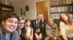 Me and my family when we went to visit Grandma in January.